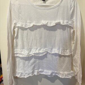J. Crew ladies top, white, size Small